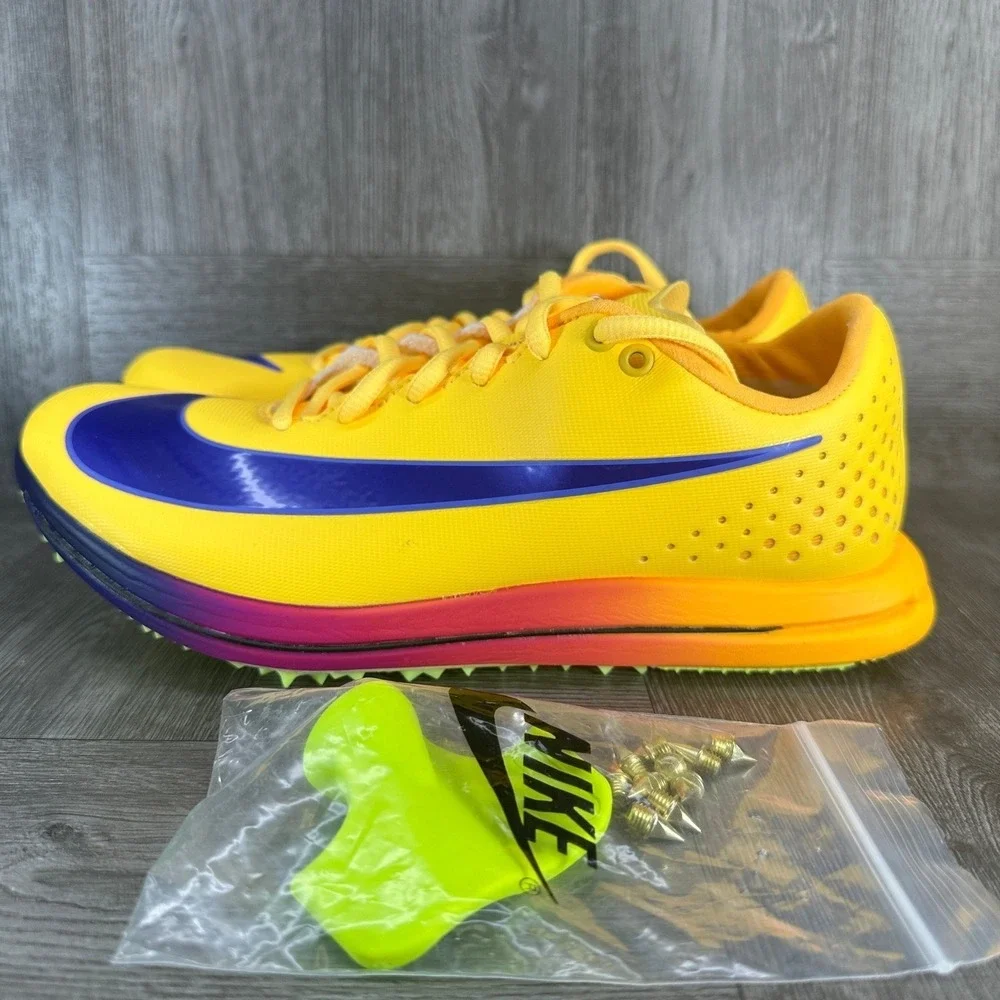 Nike Triple Jump Elite 3 Mens 11.5 Yellow‎ Track Field Spikes NEW HV6425-800